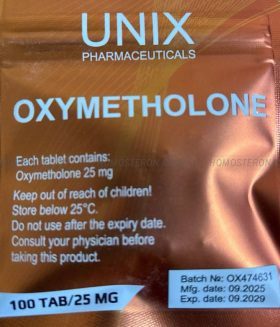 Oxymetolone 100tab/25mg Unix